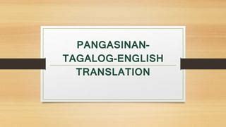 tagalog to pangasinan translation|Tagalog .